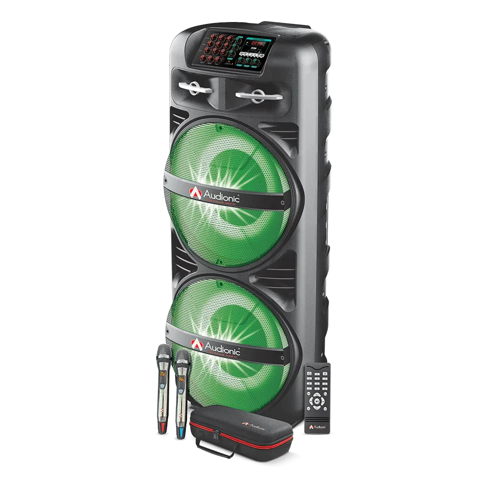 Audionic MH-5050 Portable Speaker,Digital display,Wireless Mic,Built-In FM Radio price in Pakistan