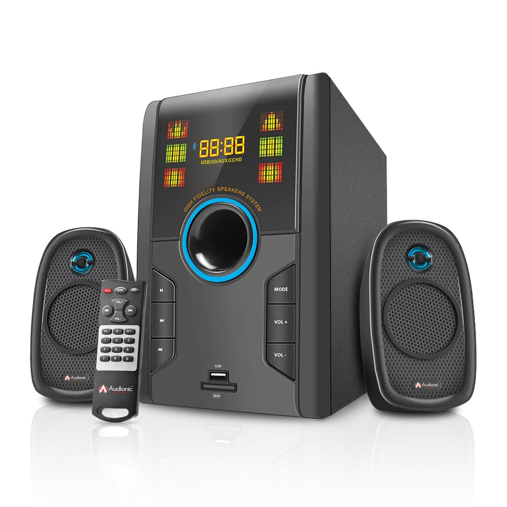 MAX 350 BT PLUS 2.1 SPEAKER – audionic – audionic speaker – bluetooth speaker – portable speaker – spaeker for mobile price in Pakistan