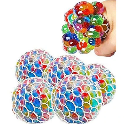Mesh Ball Orbeeze Grape Bubble Multicolor Stress Releasing – Magic Grape Mash Squish Slime Ball – Stress Release Playing Toy price in Pakistan