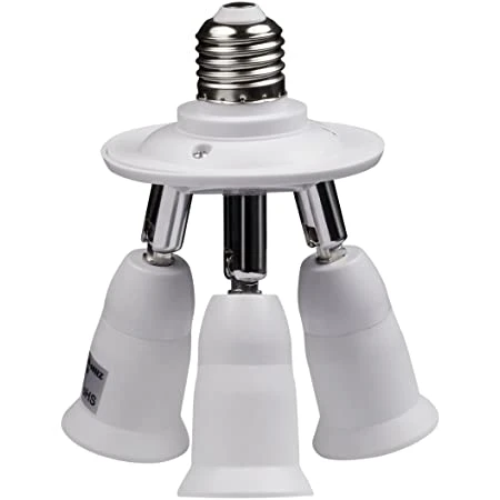 3 way Socket Adapter E27 LED Light Bulb Converts 1 Socket into 3 price in Pakistan