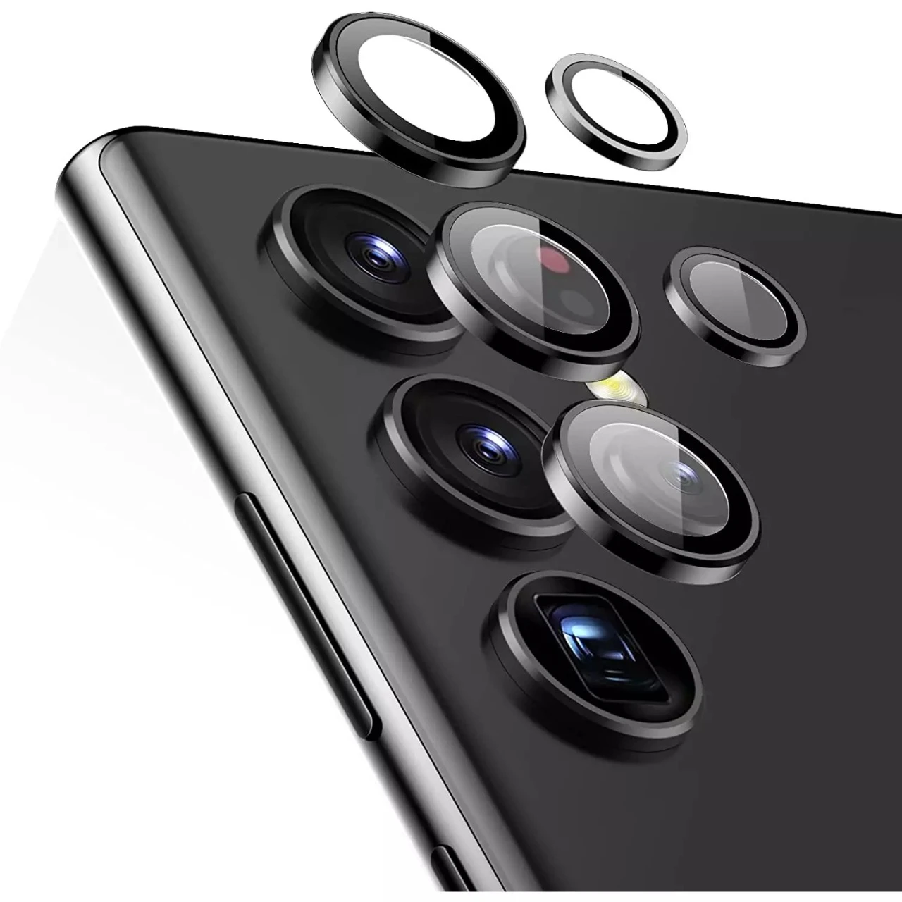 Black S23 Ultra Protector for Back Camera Glass Ring price in Pakistan