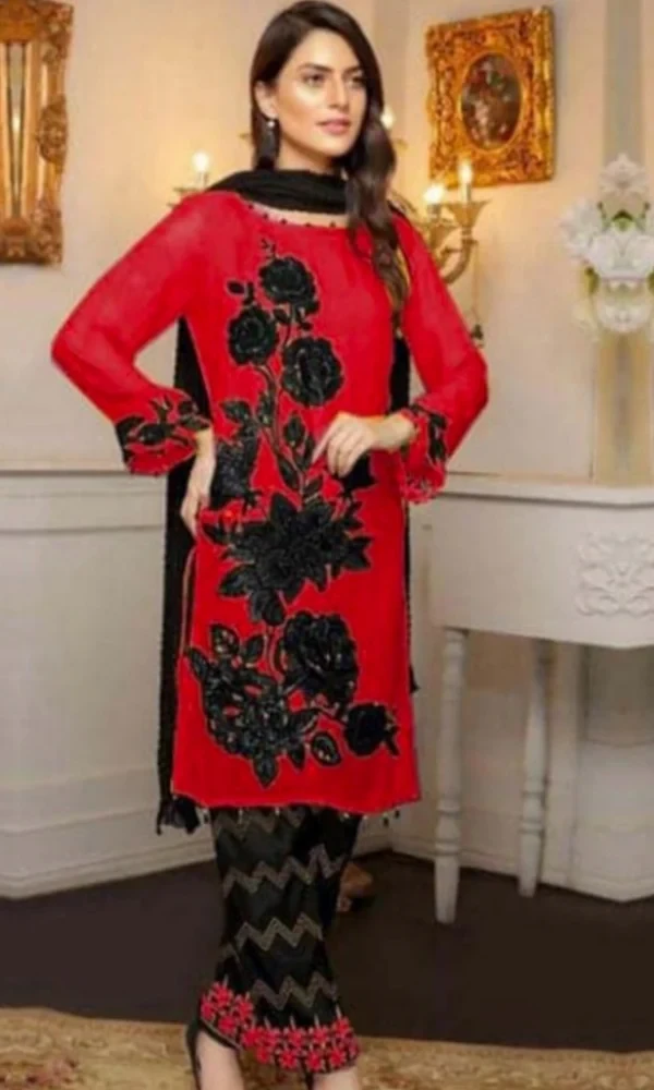 Maria B. LH-111(B) Embroidered Two Piece Dhanak Wool Winter Collection price in Pakistan