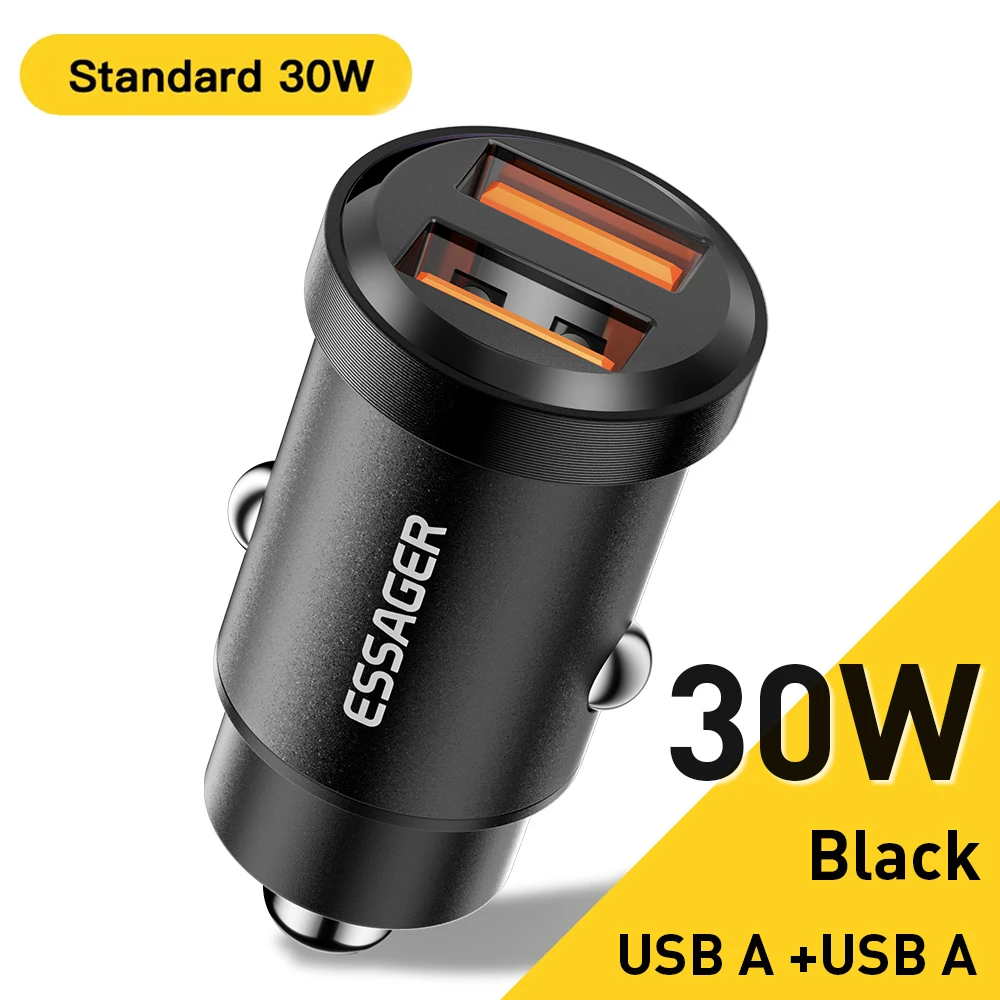 Essager 30W 5A QC PD 3.0 SCP USB Car Charger Quick Charge4.0 USB Type C Car Fast Charging price in Pakistan
