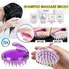 Silicone Shampoo Hair Wash Brush Hair scalp Massage Brush Head Anti Dandruff Haircare Massager Someday Silicone Comb Brush scalp Massager Bath and Shampoo price in Pakistan