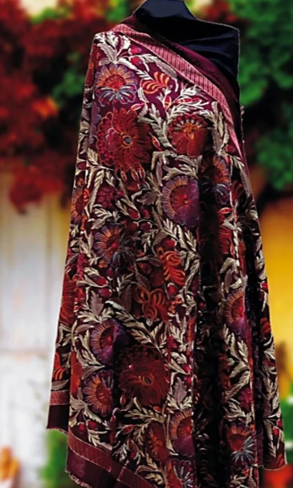 Bareezé LH-116(A) Fully Embroidered Heavy Stuff Karandi Shawl price in Pakistan