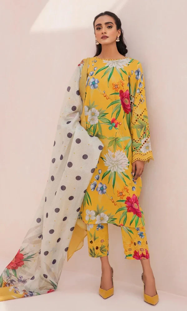 Baroque – 3PC Lawn Digtial Printed Suit price in Pakistan