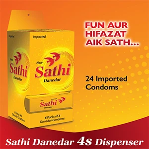 Sathi Danedar Condom – 24pcs price in Pakistan