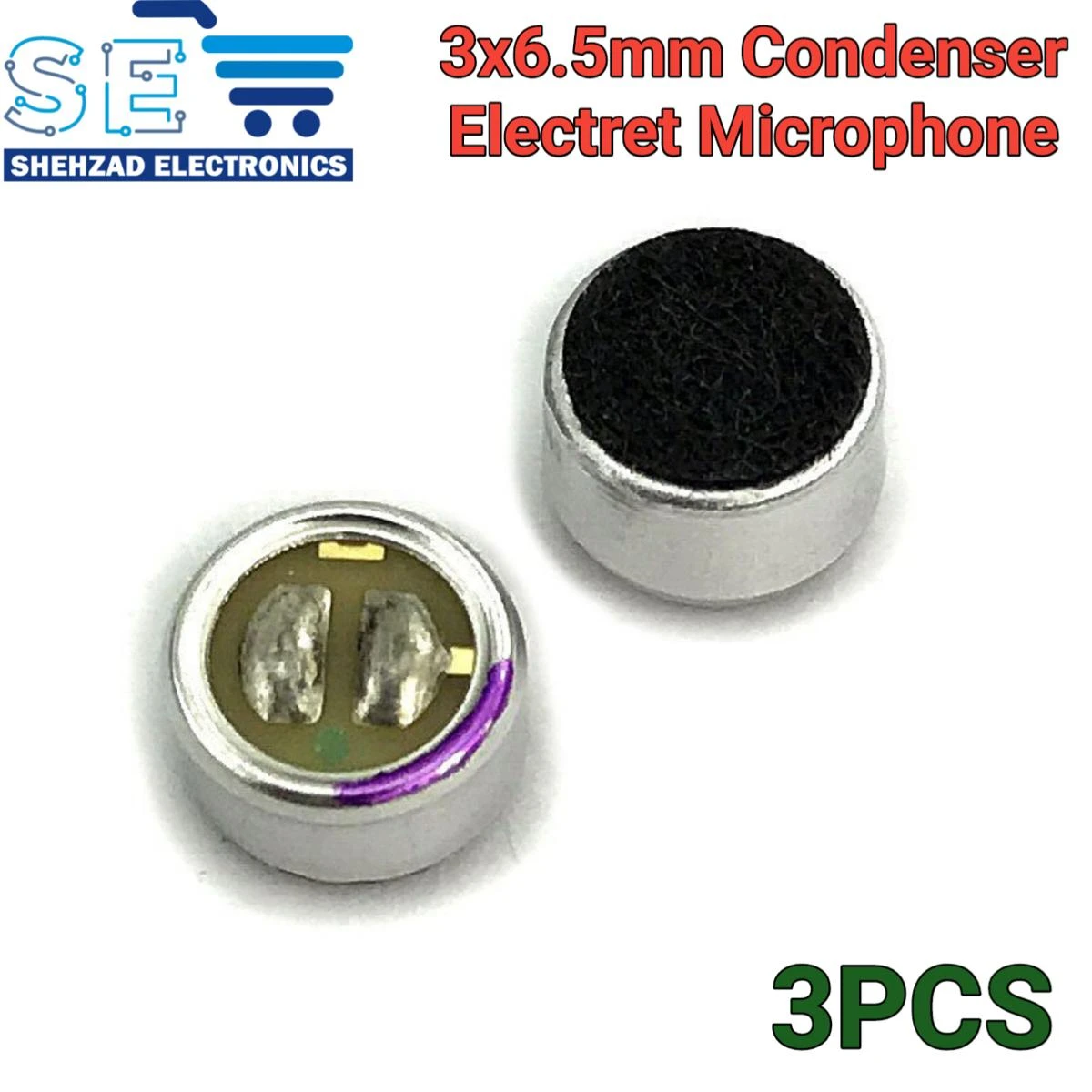 3PCS MIC Capsule Electret Condenser Microphone price in Pakistan