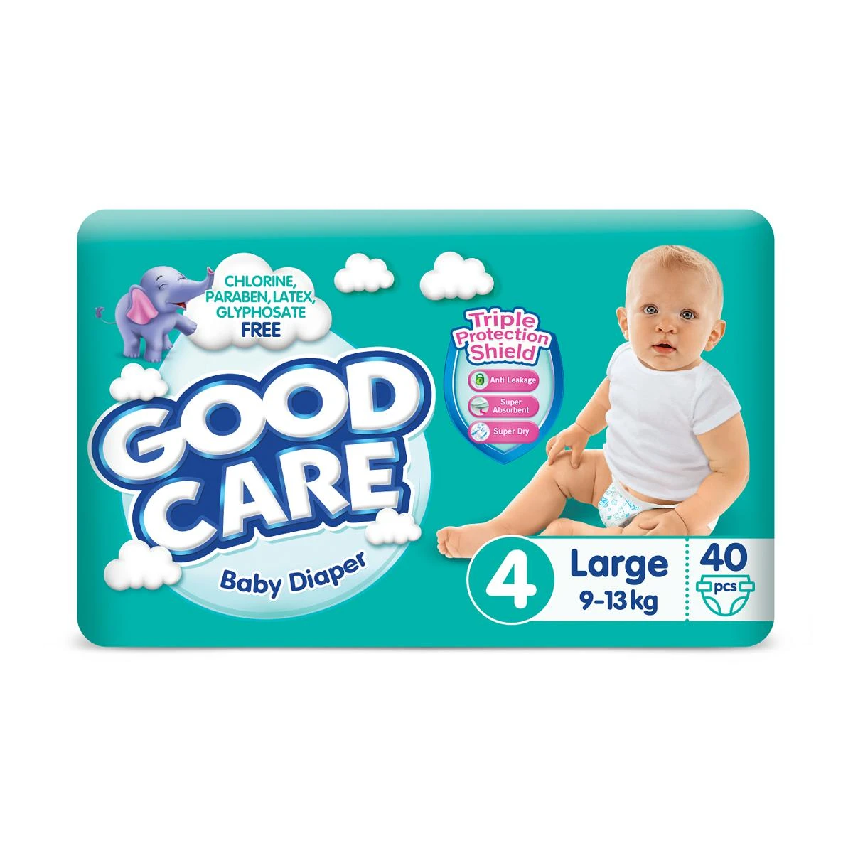 Good Care Diaper Size 4 (9-13kg) 40 pcs Twin Pack price in Pakistan