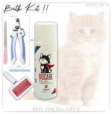 Cat Brush & Nail Clipper With Shampoo HOT DEAL – COMPLETE BATH KIT price in Pakistan