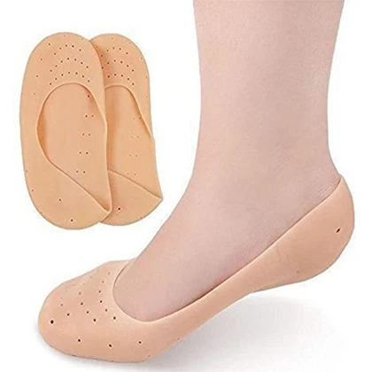 1Pair Gel Sock Silicone Foot Skin Care Tool Feet Protector Pain Relief Crack price in Pakistan