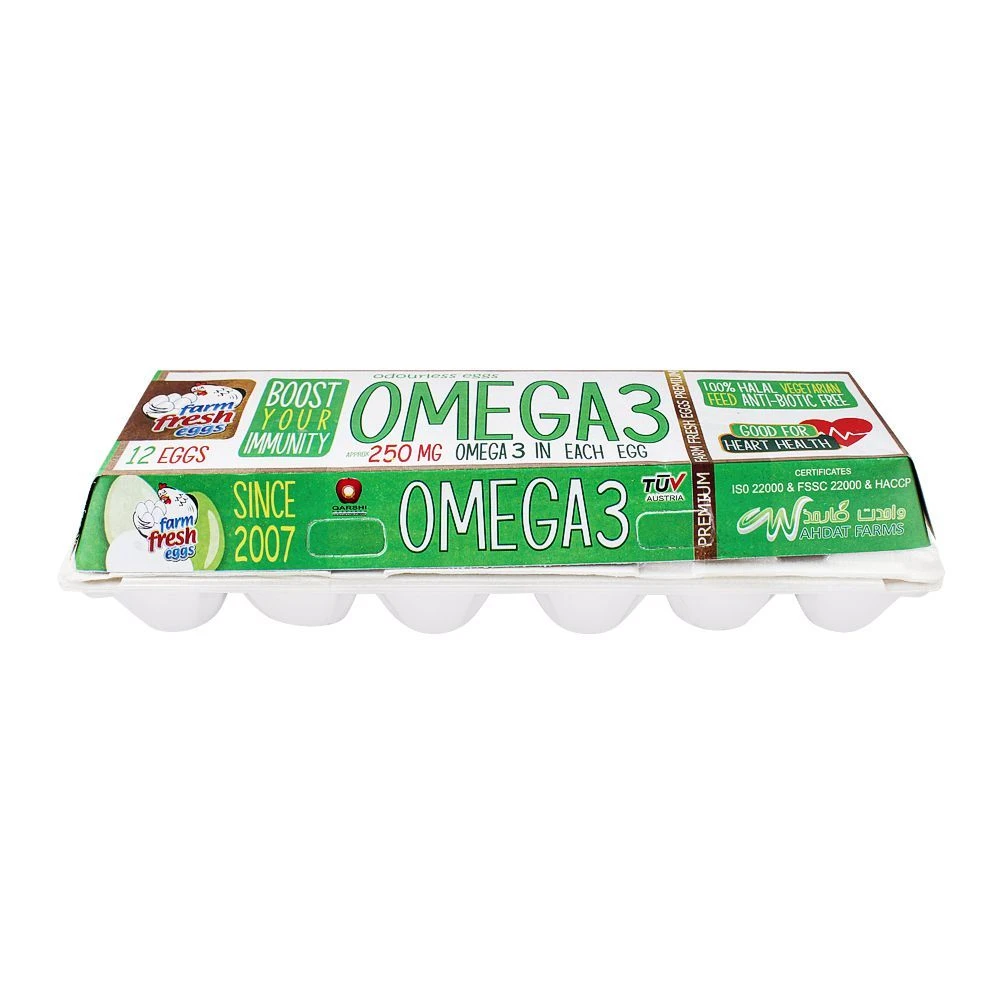 Farm Fresh OMEGA-3Eggs 12PCS Pack price in Pakistan