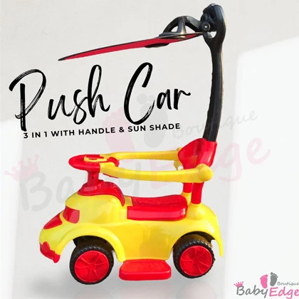 Baby Easy Push Car with Handle 3 in 1 Ride on Angry Bird Stroller with Removable Canopy – Multicolor price in Pakistan