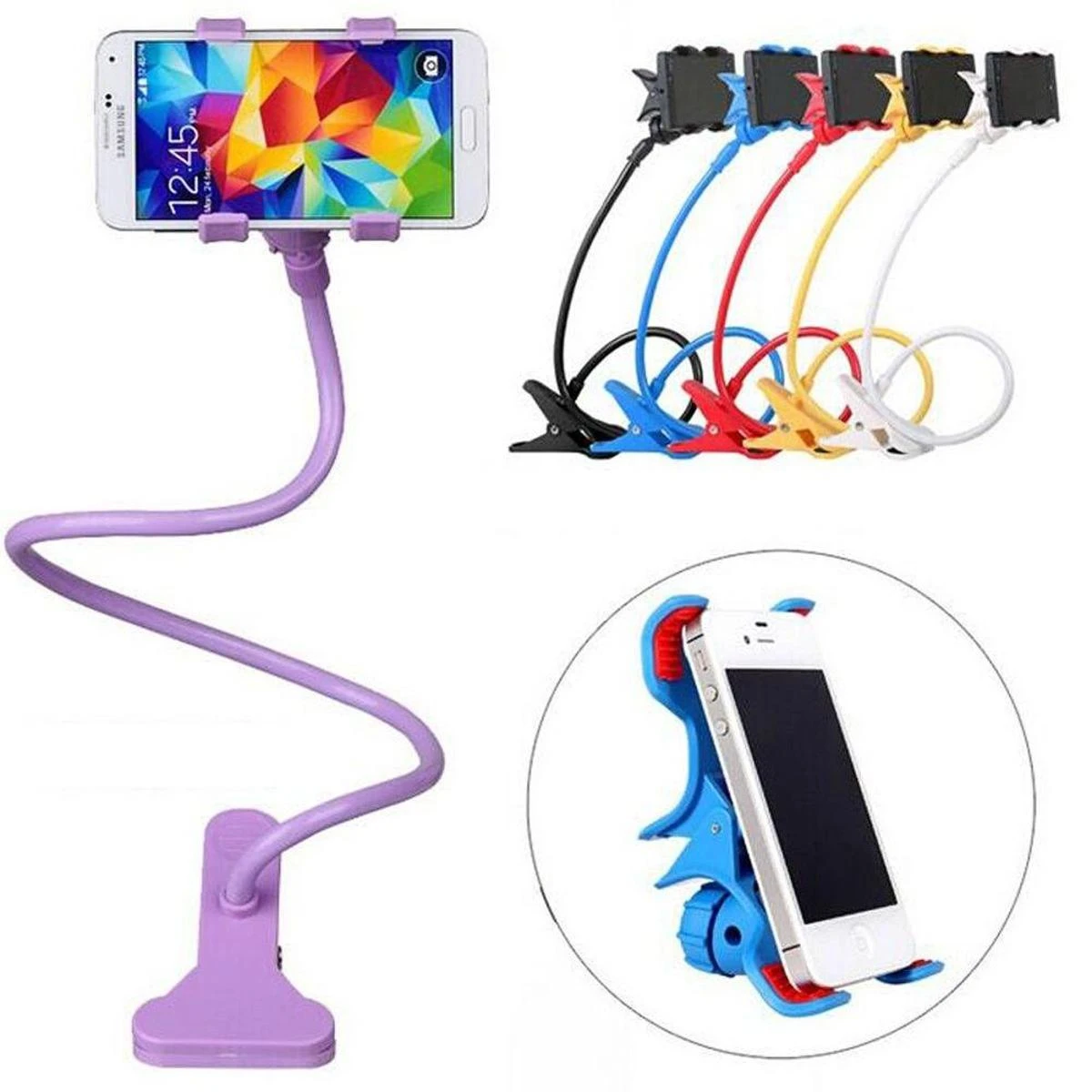 Universal Flexible Mobile Snake Stand Holder – Black price in Pakistan