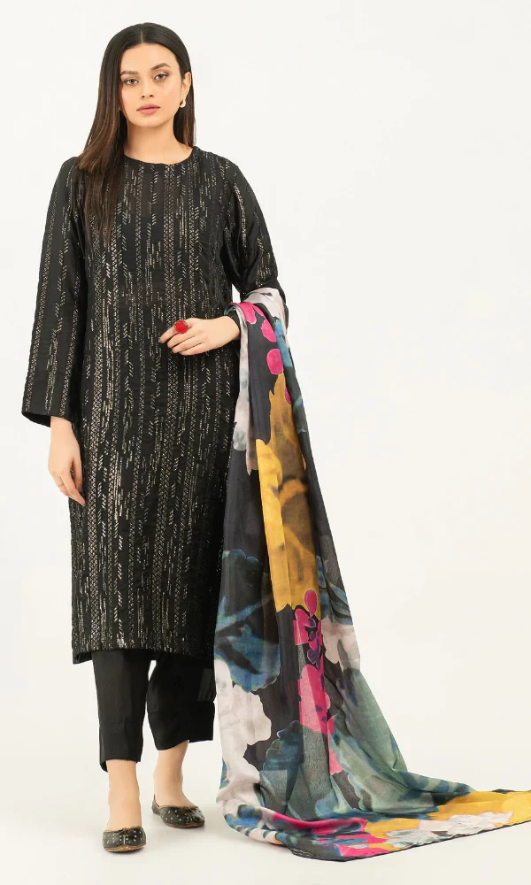 Limelight – 3PC Lawn Embroidered Shirt With Printed price in Pakistan