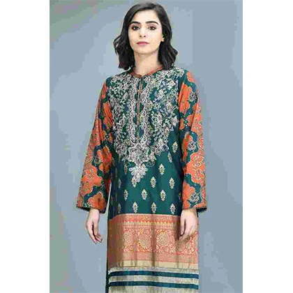 3PC Printed Lawn Neckline Embroidered & Printed Lawn Dupatta – BFLE815 (B) price in Pakistan