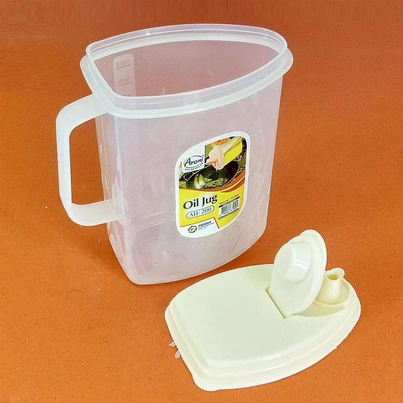 Oil Jug Plastic (1 Liter) Plastic Oil Jug High quality beautiful design, Cooking Essentials price in Pakistan