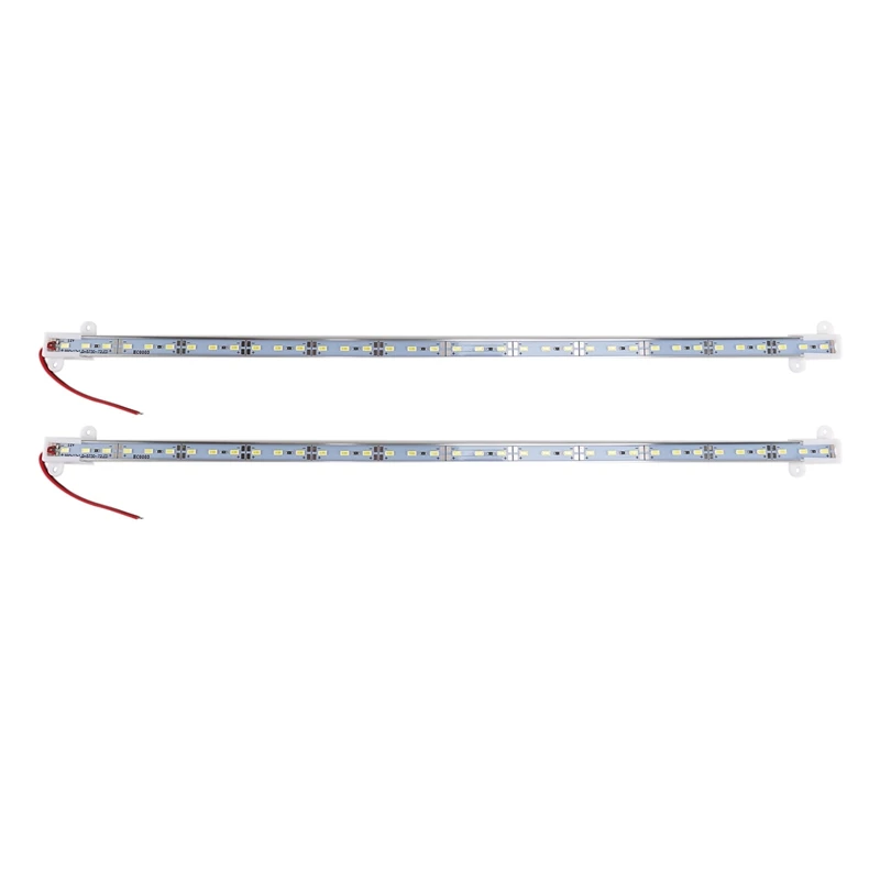 2x 50CM 12V 36 LED 5630 SMD Hard Strip Light Aluminum Shell With End Cap price in Pakistan