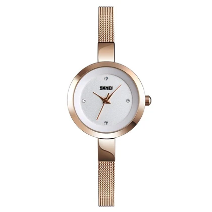 SKMEI Fashion Ladies Simlpe Casual Classic Stainless Steel Waterproof Quartz Watches for Women 1390 price in Pakistan