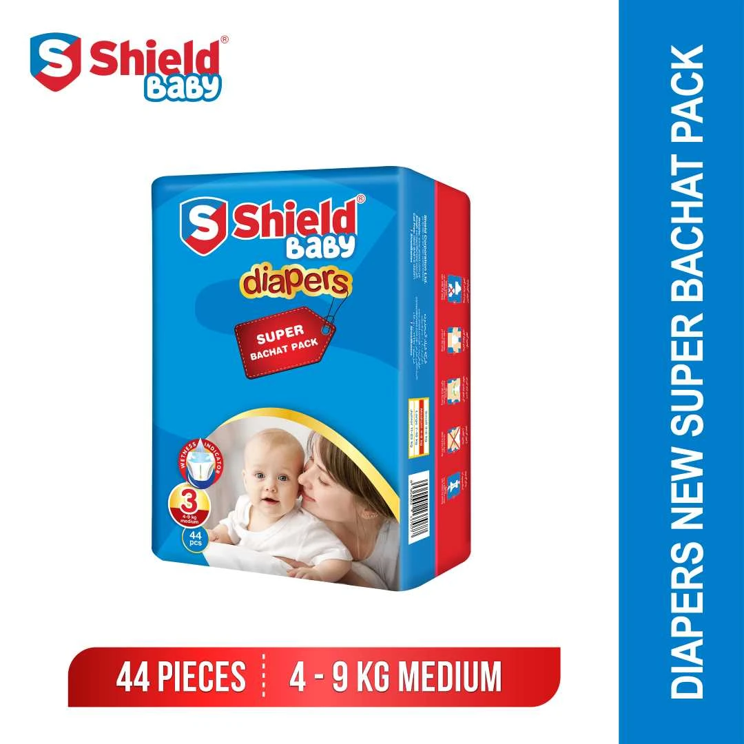 Super Bachat Pack Diaper Size 3, Medium (44-Diapers, 04-09Kg) price in Pakistan