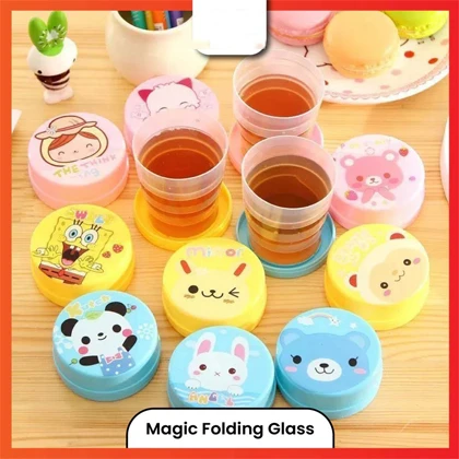 1Pcs Portable Printed Plastic Foldable Magic Cup for kids price in Pakistan