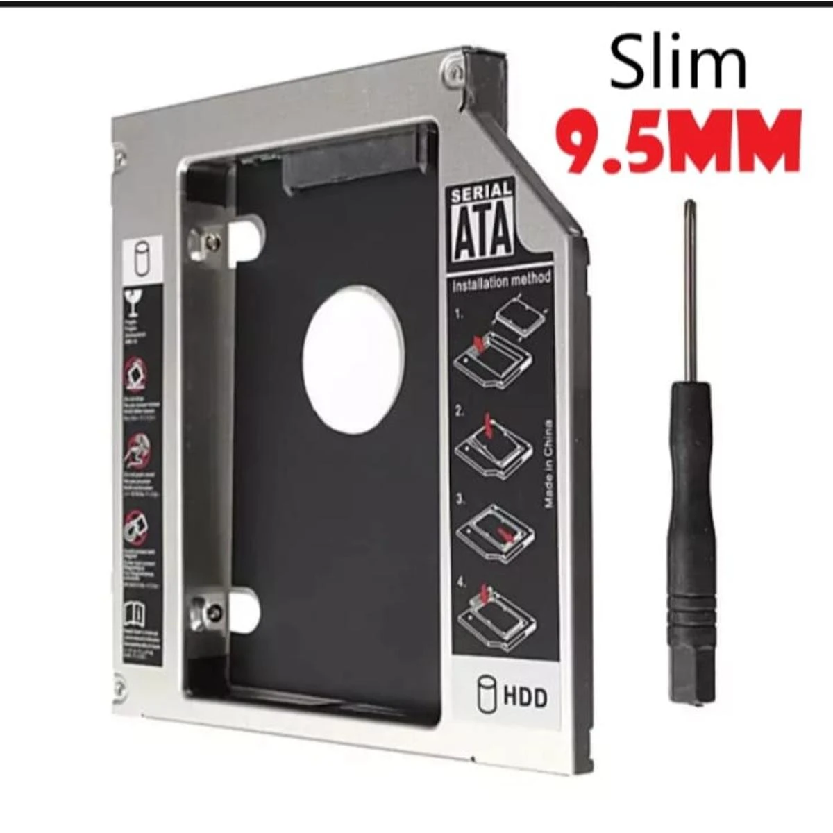HDD Caddy Case 9.5mm and 12.7mm SATA 2.5” HD Hard Disk Drive Enclosure SSD Case Box For Laptop CD-ROM DVD-ROM – MI price in Pakistan