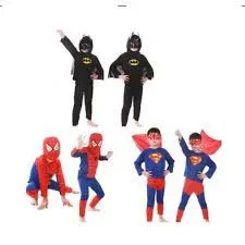 3 pack of Full Costume Dress for kid’s Spiderman+Batman+Superman (2 years to 10 years) price in Pakistan
