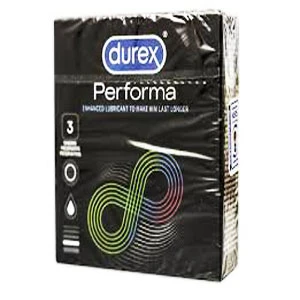 DUREX PERFORMA ENHANCED LUBRICANT TO MAKE HIM LAST LONGER 3 CONDOMS price in Pakistan