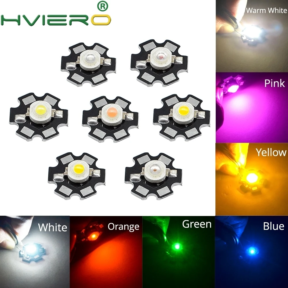 Pack of 10 – 3w High Power LED WITH HEAT bulb price in Pakistan