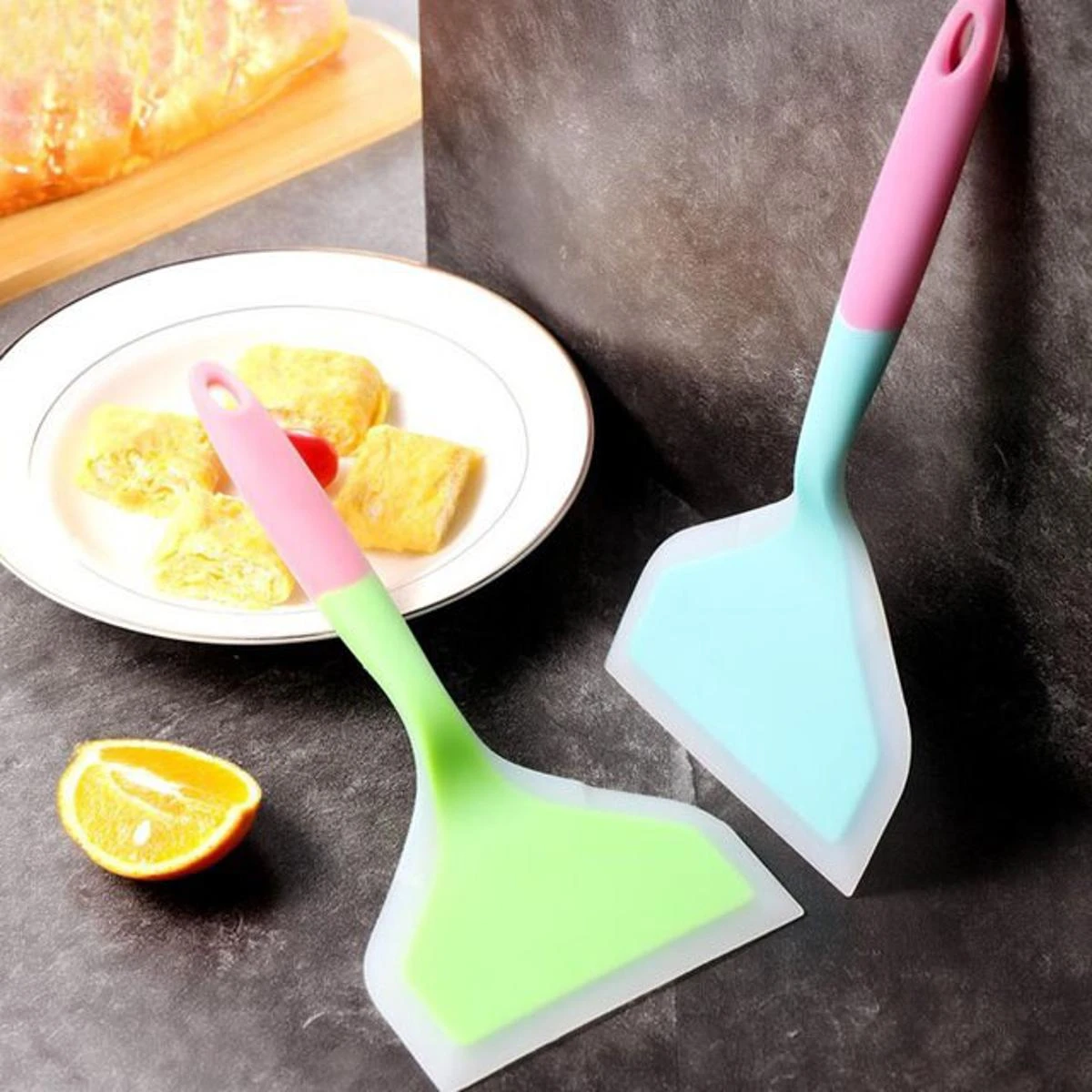 Silicone Pancakes Shovel Wide Spatula Turner Nonstick Fried Shovel Fish Spatula Silicone price in Pakistan