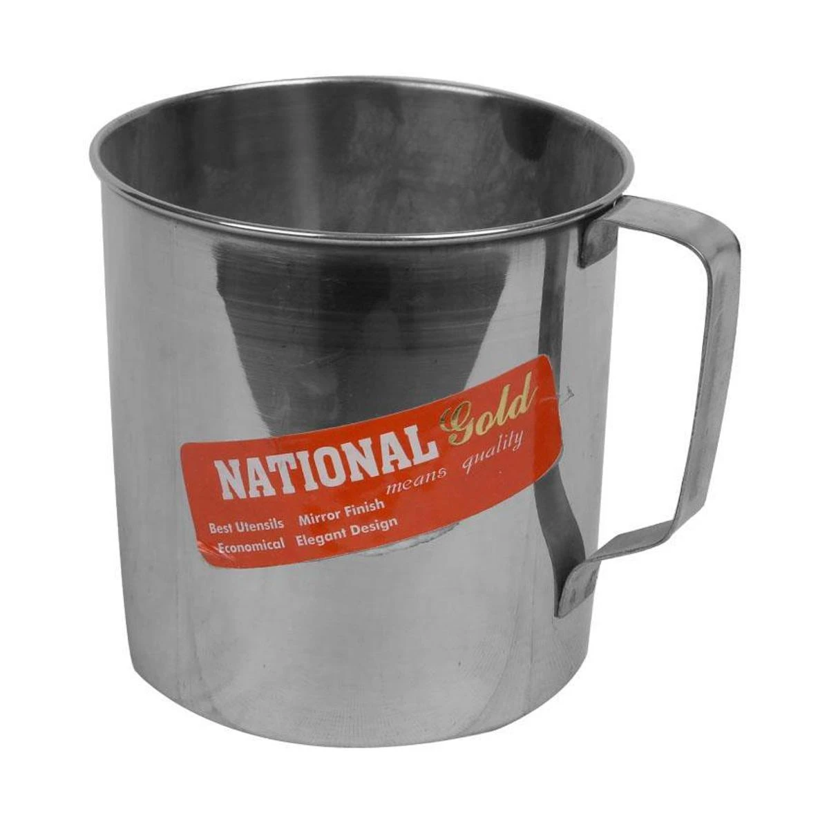 Stainless Steel Water Mug Size 4 Medium Weight National Gold – Silver price in Pakistan