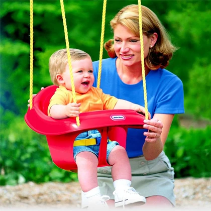 Childrens Plastic Rope Swing Seat With Rope & Mounting Rings Kids Outdoor Garden, outdoor swing, high back price in Pakistan