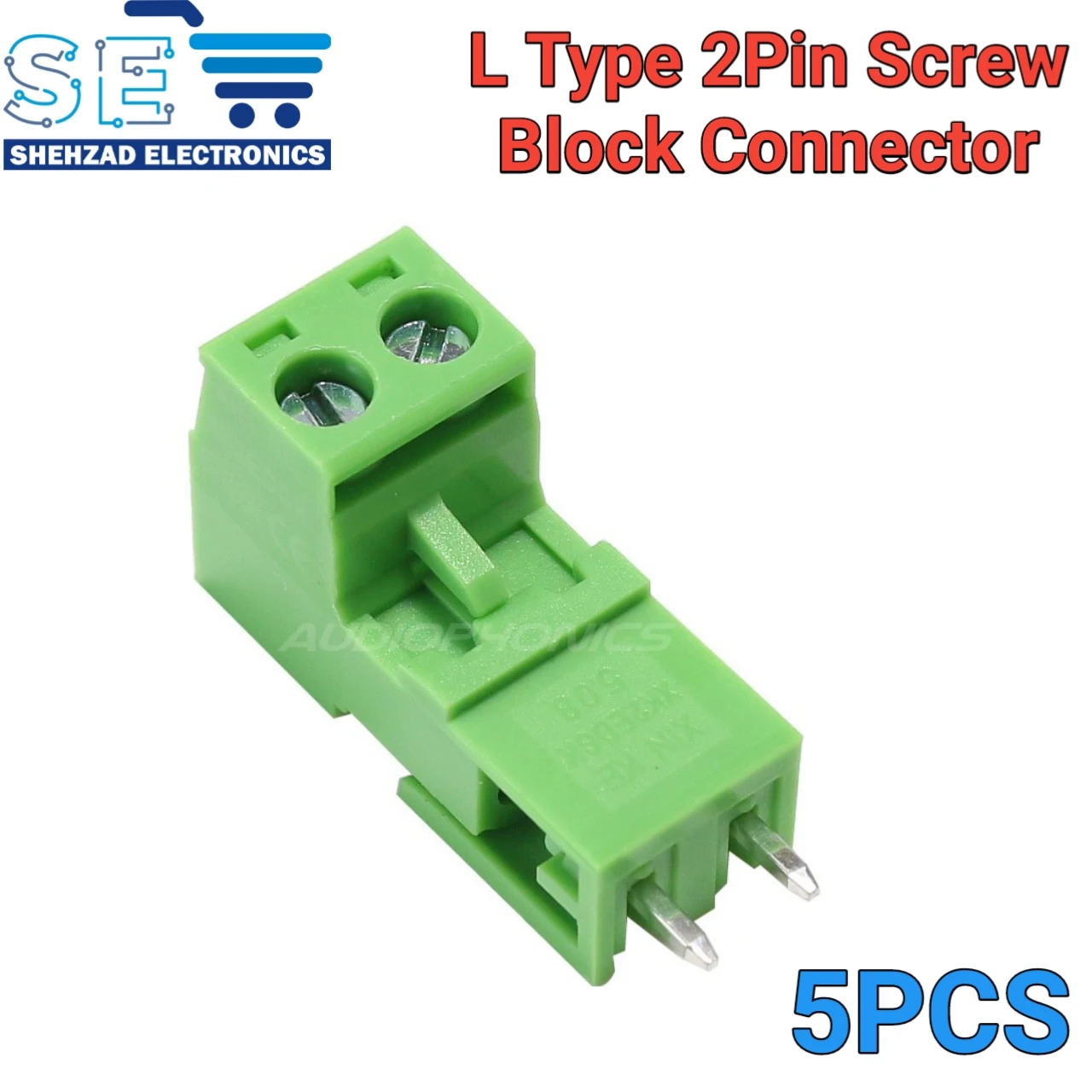 5PCS L Type 2pin 5.08mm Screw Terminal Block Connector price in Pakistan