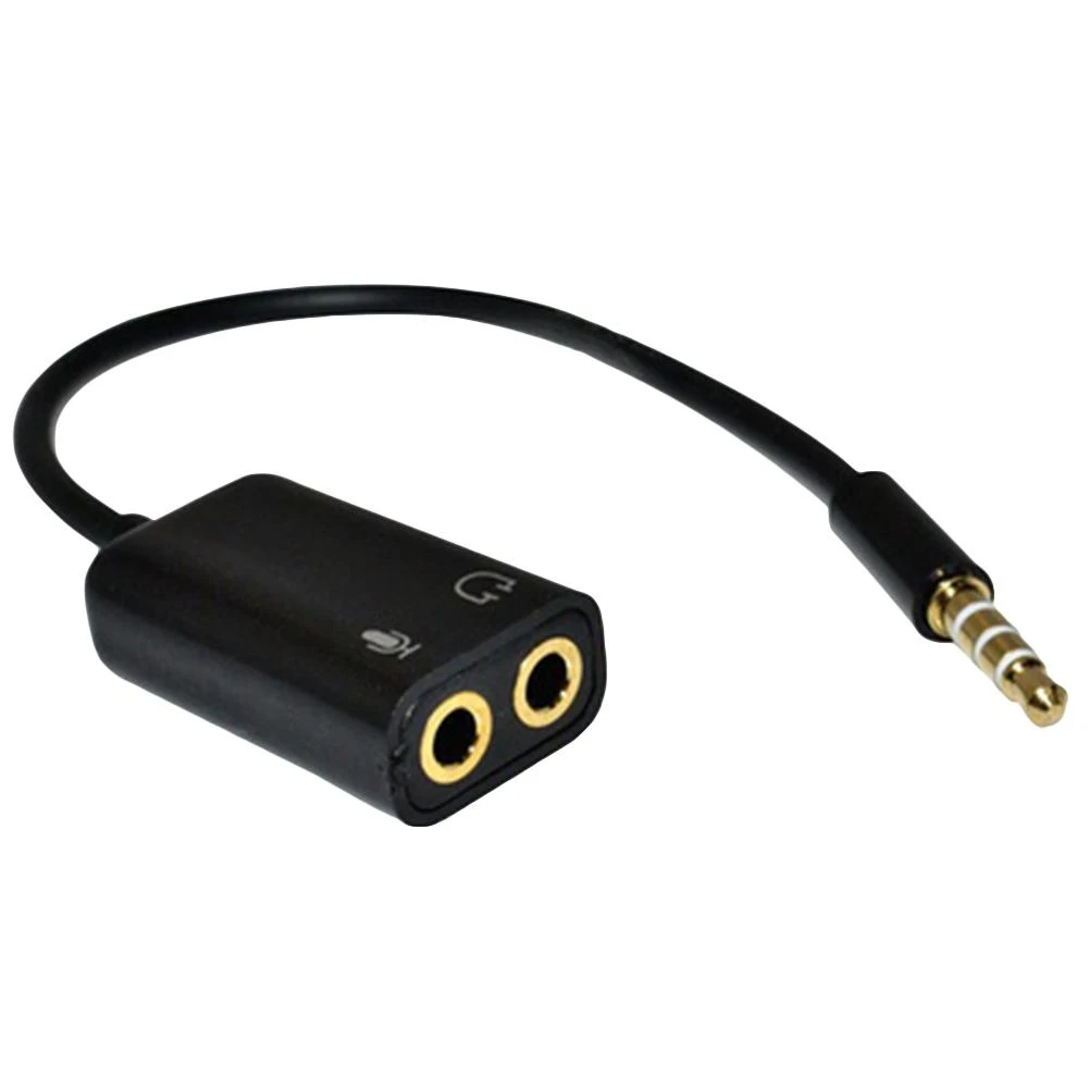 3.5mm Mic Audio Jack to Headphone Microphone Y Splitter Cable Converter Adapter price in Pakistan