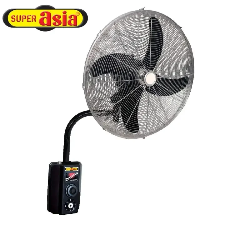 Super Asia Mega Bracket Fan 24 Heavy Duty Motor Long Lasting Motor With Panel Box price in Pakistan
