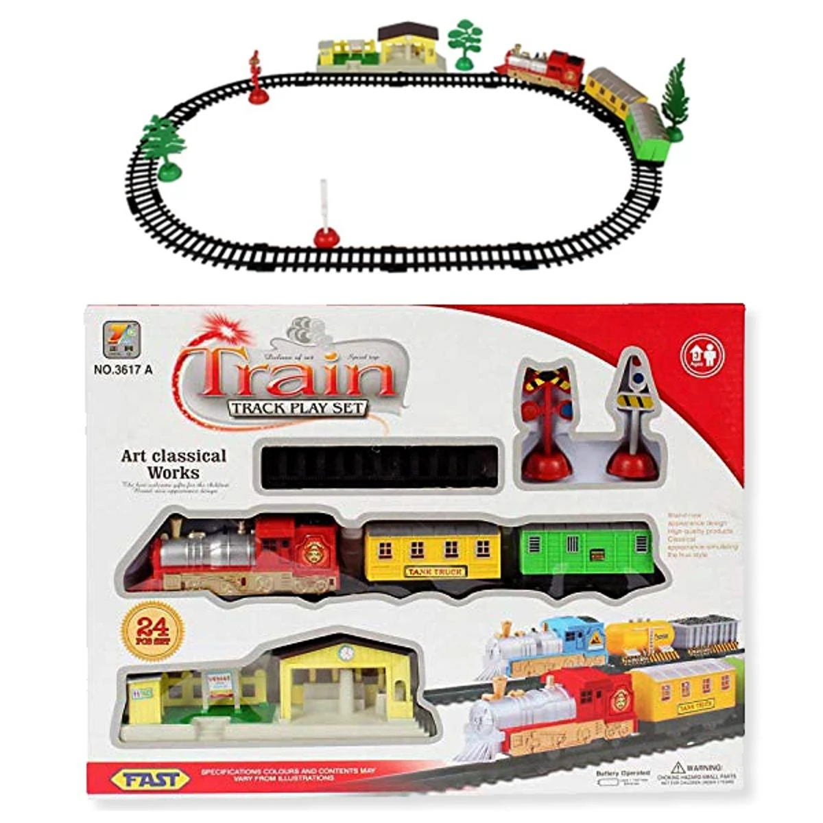 Electric Train Track Toy Set – Battery Operated Toys price in Pakistan
