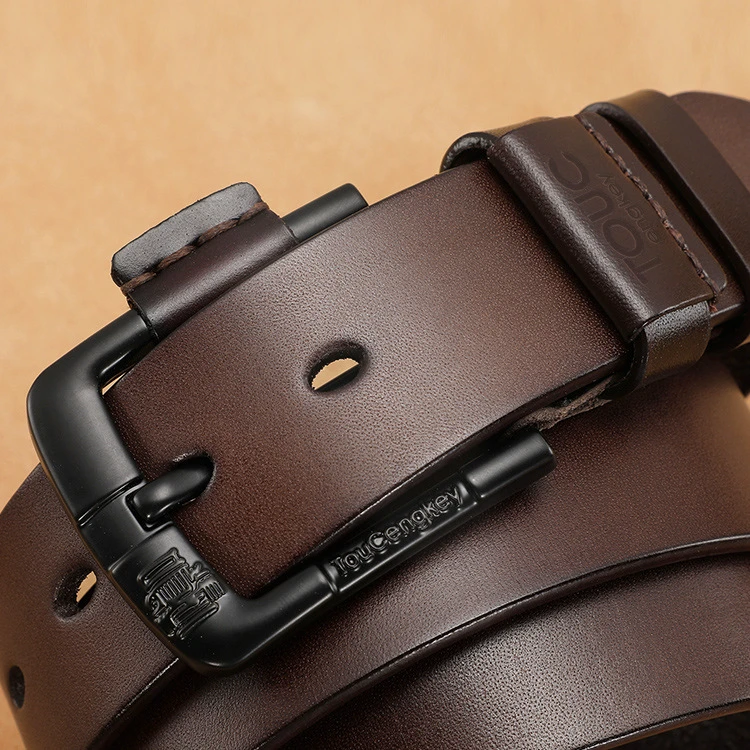 Designer 100% Upper Genuine Leather Alloy Pin Buckle Belt For Men Business Men Belt price in Pakistan