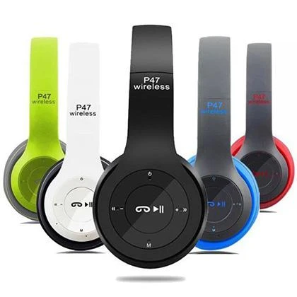 Wireless Headphones, P47 Bluetooth Foldable Headset with Microphone Support FM Radio TF for PC TV Smart Phones & Tablets Etc price in Pakistan