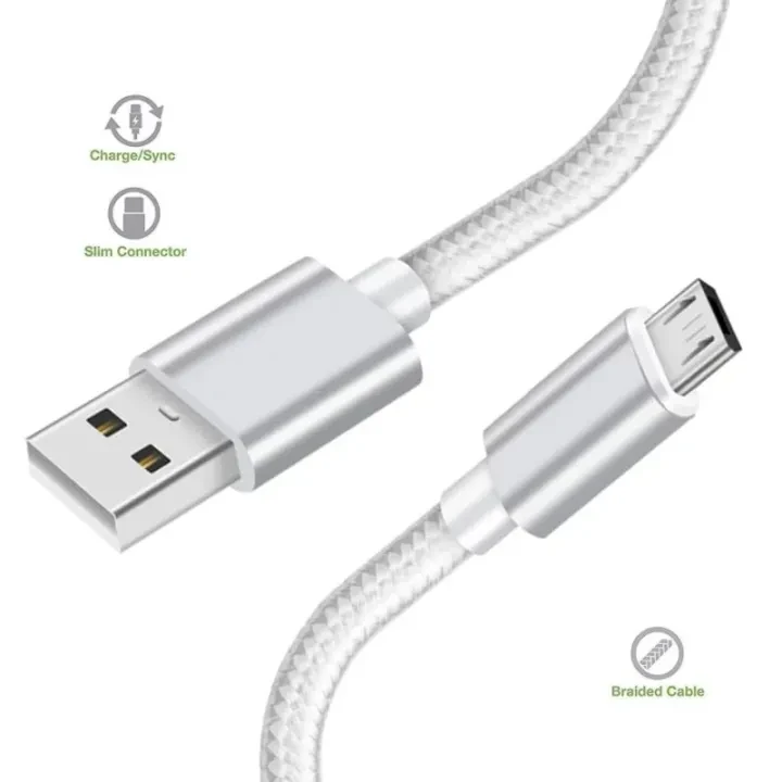 60cm 3.1A Android Mobile Data Sync & Fast Charging Braided Cable Durable Flexible Satisfaction Guaranteed price in Pakistan