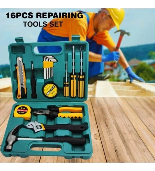 16PCS PROFESSIONAL ELECTRICIAN TOOLS KIT HOME price in Pakistan