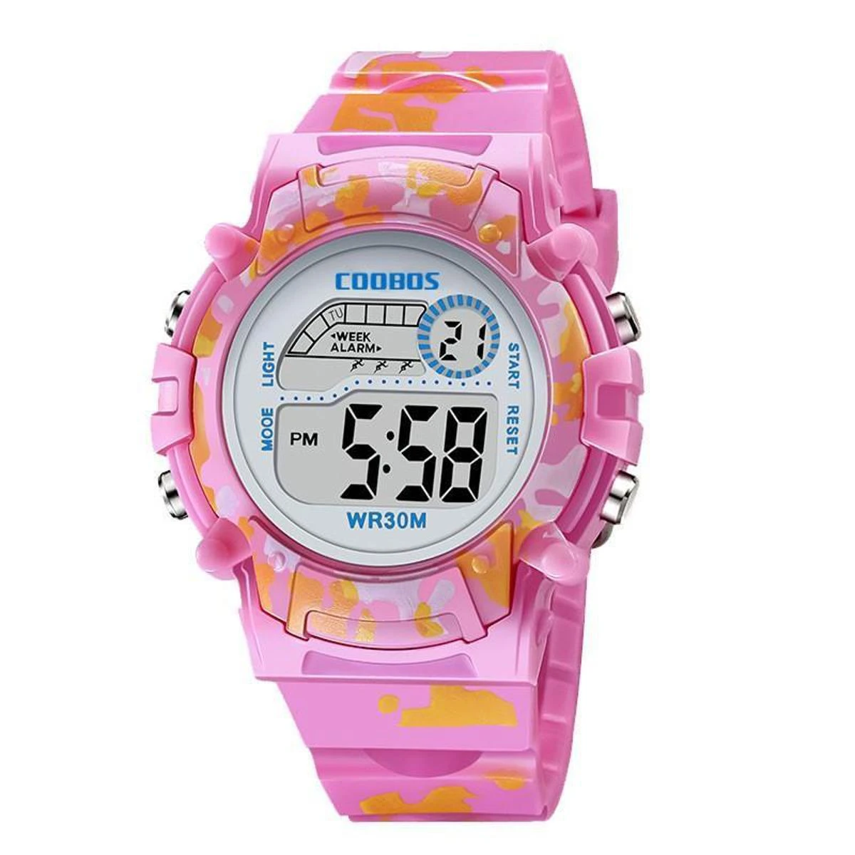 Coobos Children’S Luminous Watch Student Electronic Watches Fashion Rubber Strap Waterproof Kids Cute Wristwatches For Children price in Pakistan