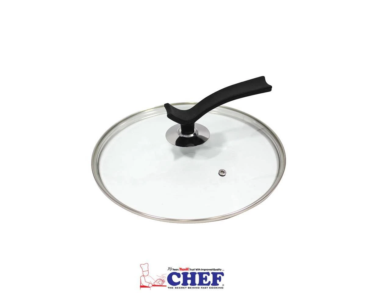 CHEF Premium Quality Glass LidCover With Stylish Handle – 28 cm price in Pakistan