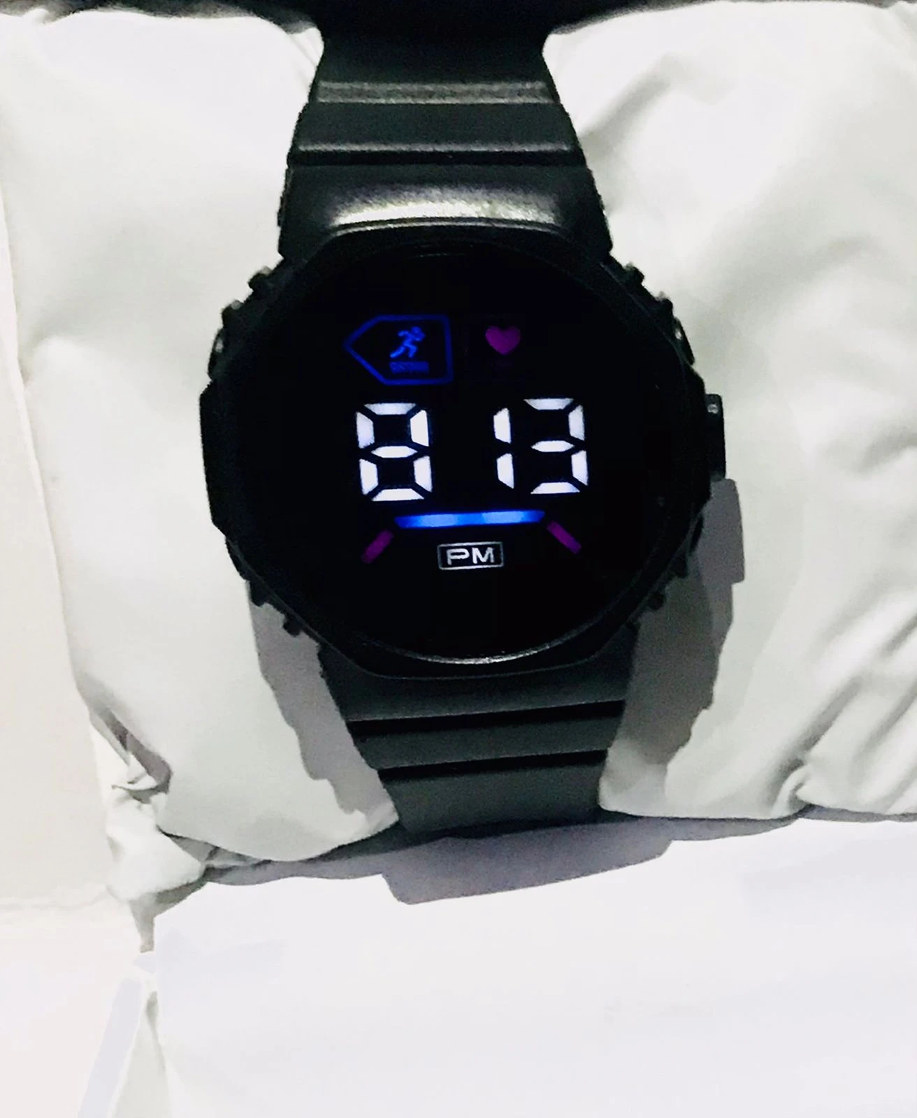 Fashion Outdoor Sports Watches Men Running Big Dial Led Digital Wristwatches Chronograph PU Strap Luminous Watch Clocks price in Pakistan