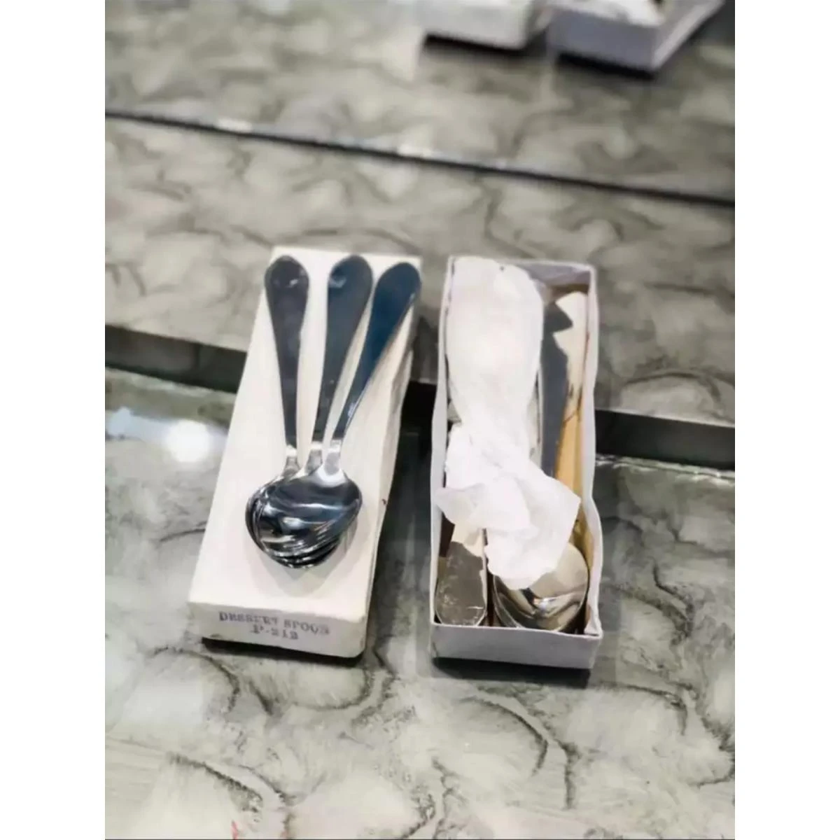 Spoons Dinner  Desert- Khana Khany waly Chamach – Stainless Steel Fork (Set of 12Pcs) price in Pakistan