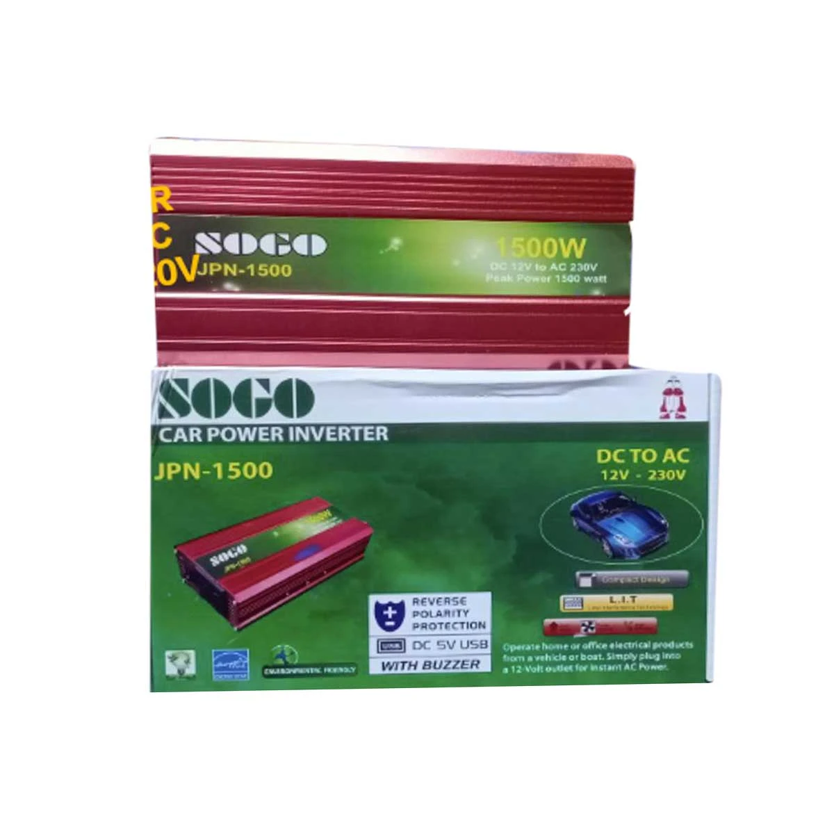 SOGO 1500w Inverter  converter , convert dc 12v current to ac current 220v price in Pakistan
