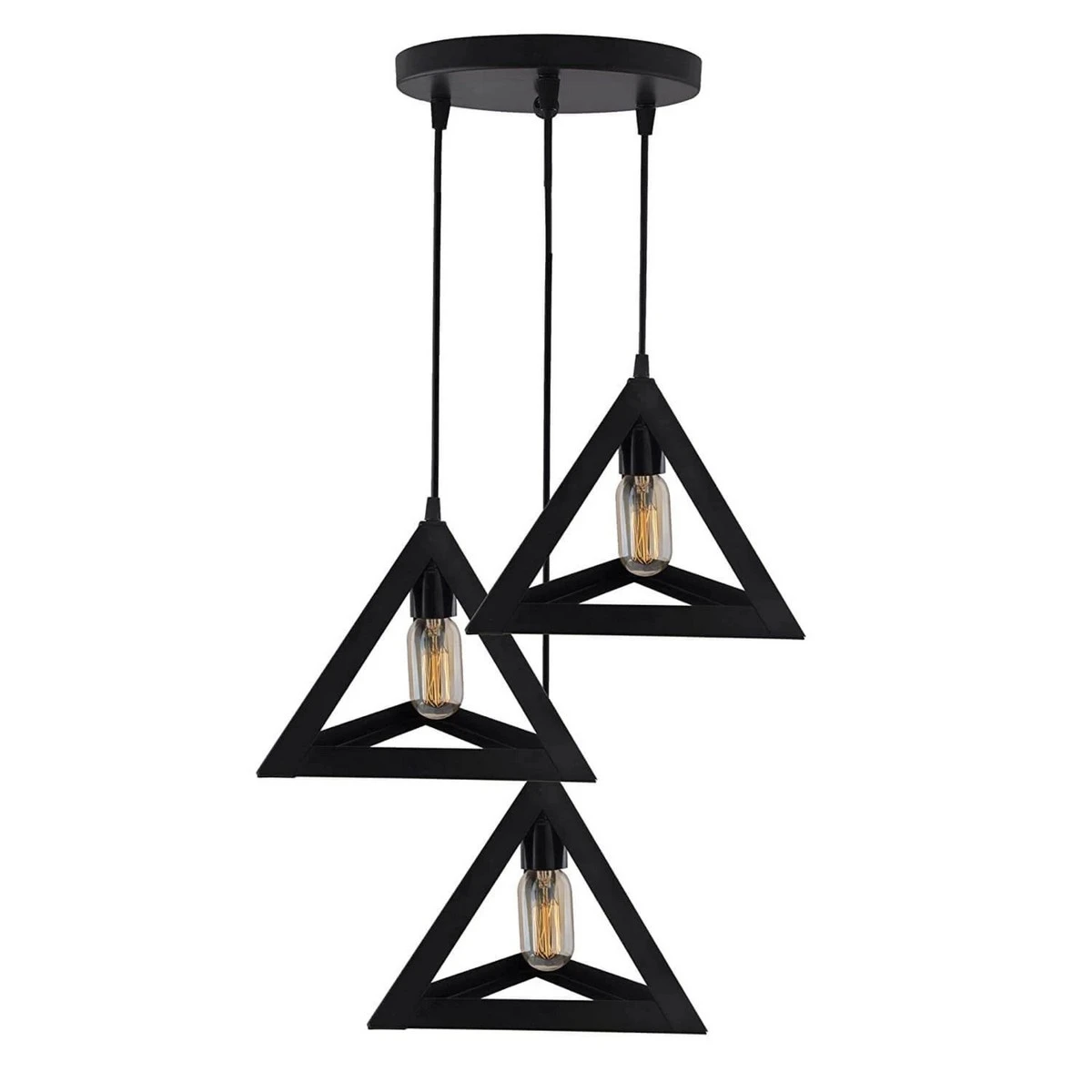 3 in 1 Base Triangle Shape Hanging Lamp, Ceiling Lamp price in Pakistan