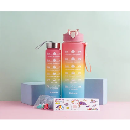 2 in 1 Motivational Water Bottle-Style 5 price in Pakistan