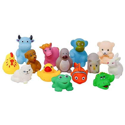 Soft Rubber Baby Bath Toy Set(Pack of 06)With Whistle For Kids price in Pakistan