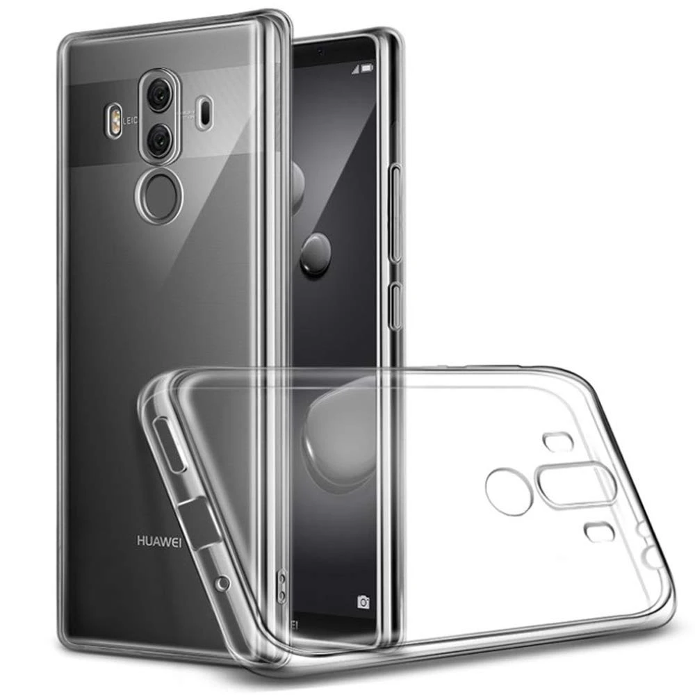 Huawei Mate 10 Pro Back Cover Transparent Extra Bumper Anti Shock Soft Crystal Clear Cover For Huawei Mate 10 Pro price in Pakistan