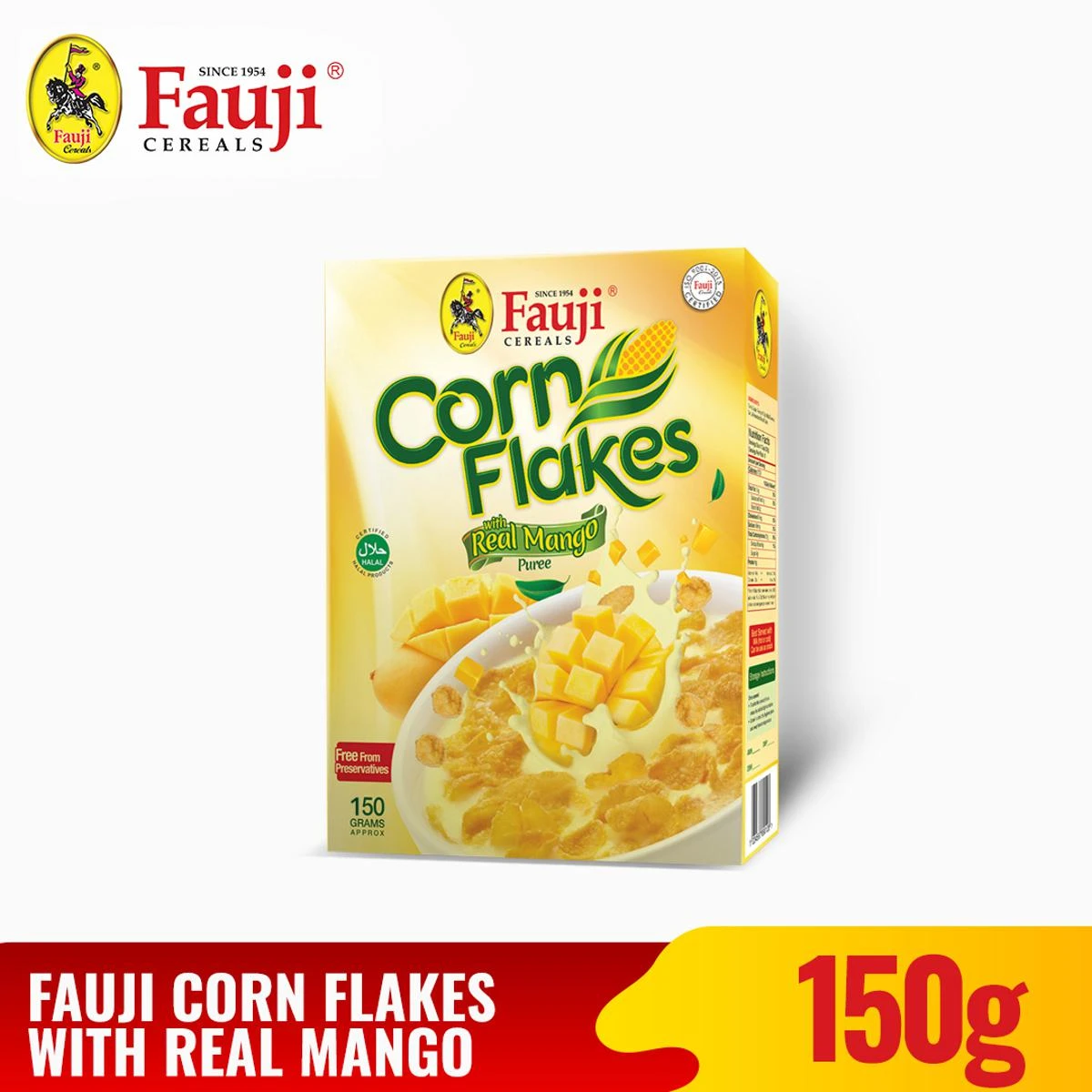 Fauji Corn Flakes with Real Mango Puree 150 Grams price in Pakistan